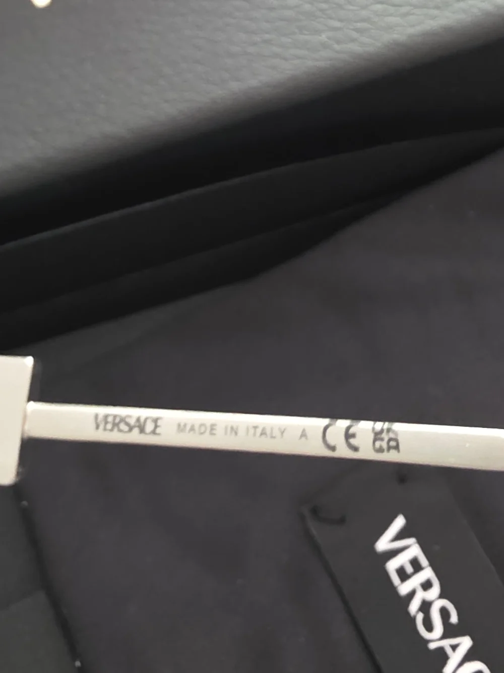 Versace VE1301 1000 Silver Eyeglasses 55-15-140 NWT Italy